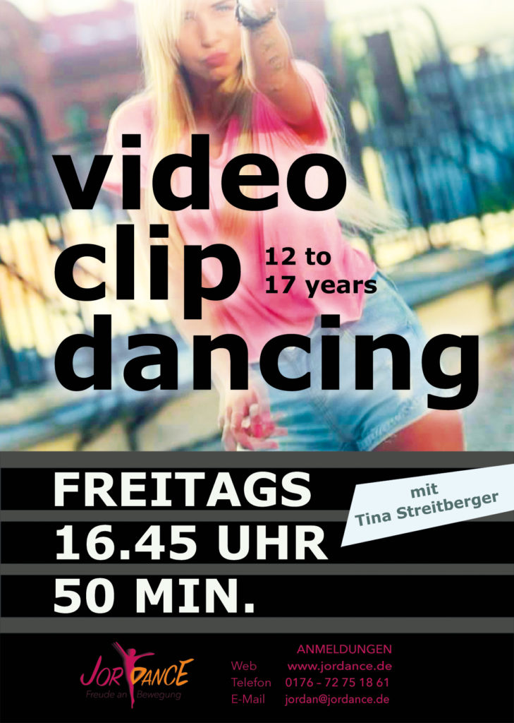 Jordance Video Clip Dance Aushang
